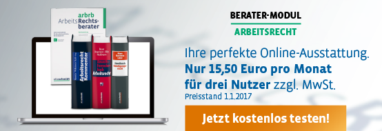  Berater-Modul Arbeitsrecht : Die perfekte Basisausstattung zum Arbeitsrecht finden Praktiker im Berater-Modul Arbeitsrecht. Jetzt kostenlos testen!